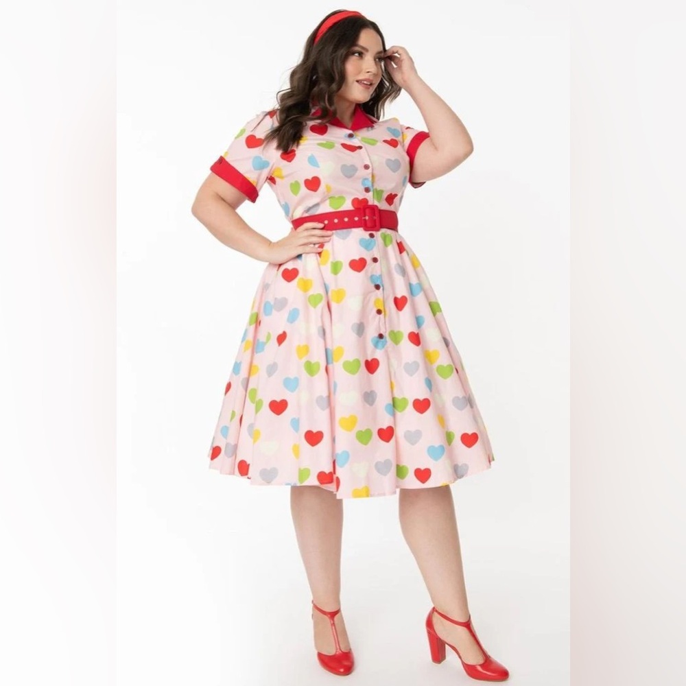 Unique vintage heart dress